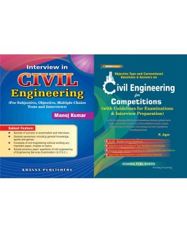 Objective Type Civil engineering with Interview in civil engineering 2 vol combo set